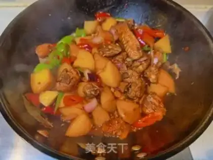 Make Big plate of chicken noodles step 21