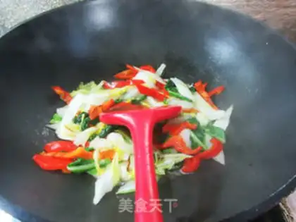Make Paprika and yellow cabbage step 5