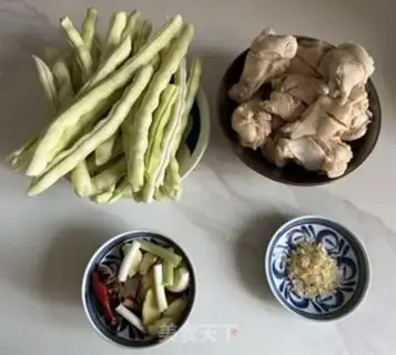 Make White bean horns for wings step 0