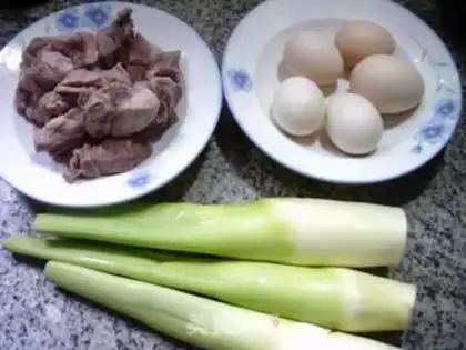 Make Eggs are white-burned ribs step 0