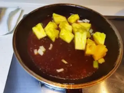 Make Sweet pineapple shrimp step 14