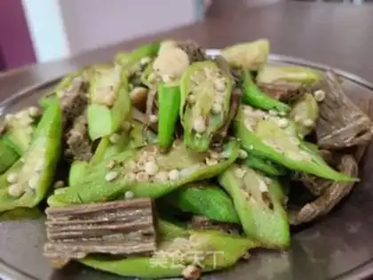 Make Autumn fried black tofu step 5
