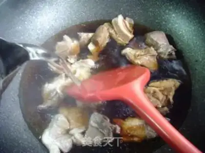 Make Eggs are white-burned ribs step 7