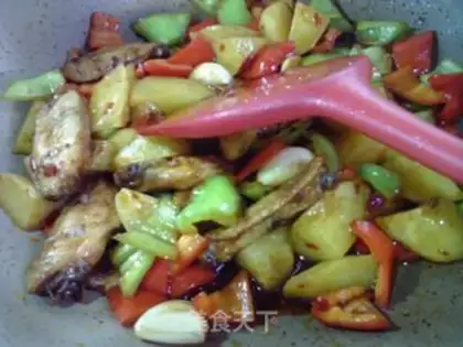Make Potato chicken wings step 36
