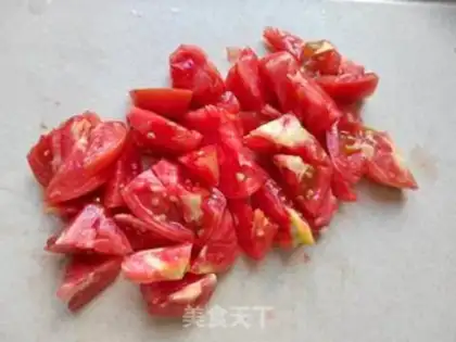 Make Autumn tomato fried eggs step 2