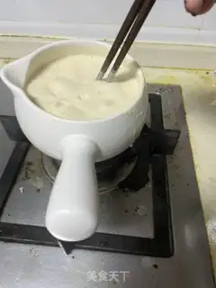 Make Silver jasmine tea and cream pudding step 1