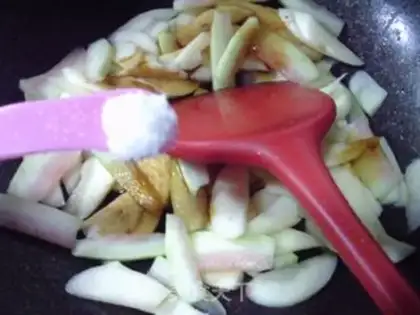 Make Watermelon peeled white step 7