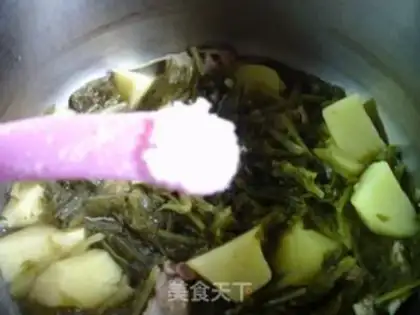 Make Pickles, potatoes, chops step 8