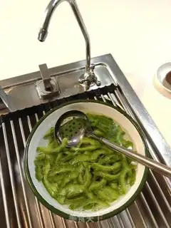 Make Hot cabbage with bitter melons step 2