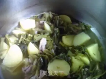 Make Pickles, potatoes, chops step 10