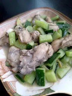 Make cucumber fried oars step 7