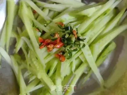 Make Cream pepper cucumber step 4