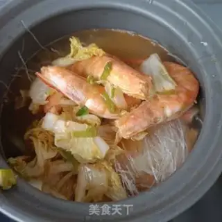 Make The cabbage fan shrimp step 14