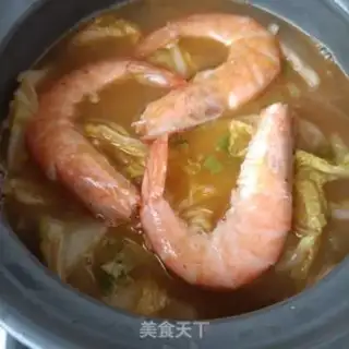 Make The cabbage fan shrimp step 15