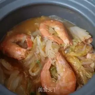 Make The cabbage fan shrimp step 16