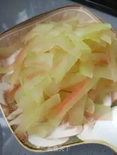Make Beef fried watermelon step 5