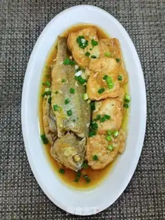 Make Tofu burns yellow fish step 15