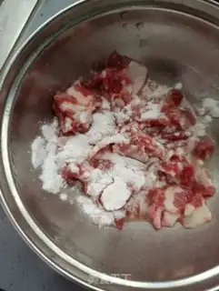 Make Beef fried watermelon step 9