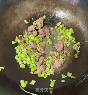 Make Beef egg fried rice step 3