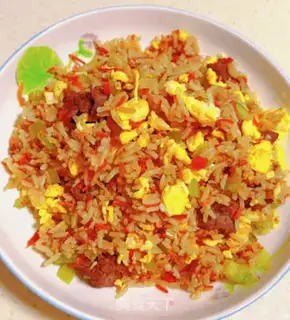 Make Beef egg fried rice step 5
