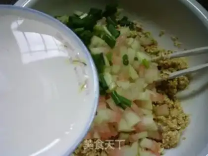 Make Watermelon prawn oatmeal step 8