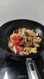 Make Three chickens in Jiangxi step 8