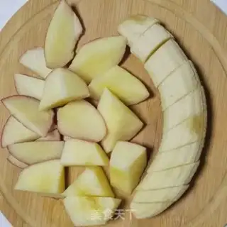 Make Holy fruit apple milk step 1