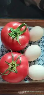 Make Black-eared eggs and tomatoes step 0
