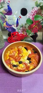 Make Black-eared eggs and tomatoes step 10