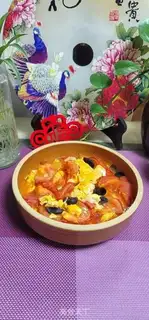 Make Black-eared eggs and tomatoes step 11