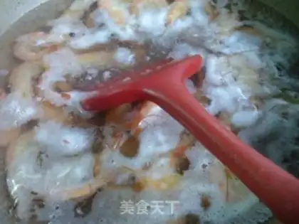 Make The soybeans whips the shrimp step 5