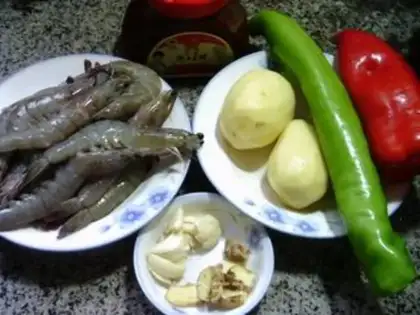 Make Pot potato shrimp step 0