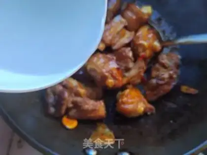 Make Red burning pig hoof step 7