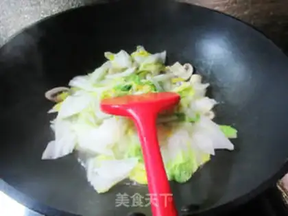 Make Mushrooms and yellow cabbage step 6