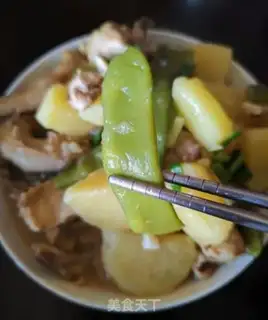 Make Potato lentils chicken step 8