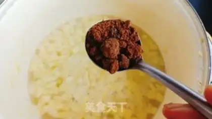 Make Apple rice porridge step 3