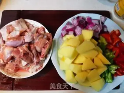 Make Big plate of chicken noodles step 1