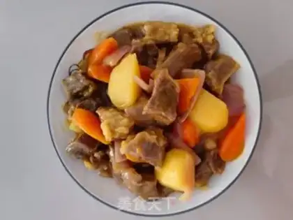 Make Curry beef potato carrots step 8
