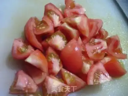 Make Tomato fried watermelon step 4