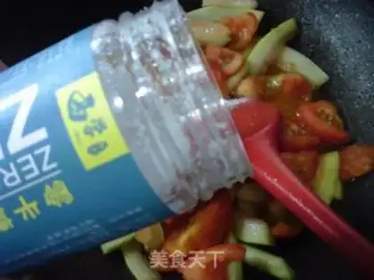 Make Tomato fried watermelon step 10