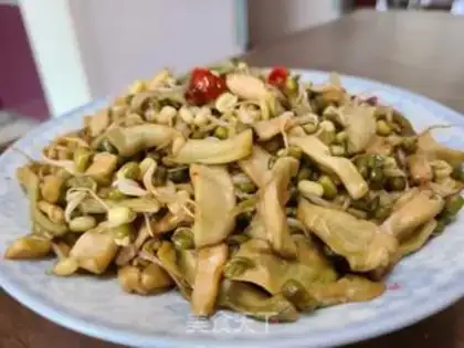 Make The dry green bean sprouts step 7