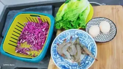 Make The shrimp salad step 0