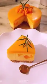 Make Six-inch mango mousse cake step 16