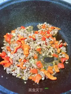 Make Meat-cracked beans and eggplant step 2
