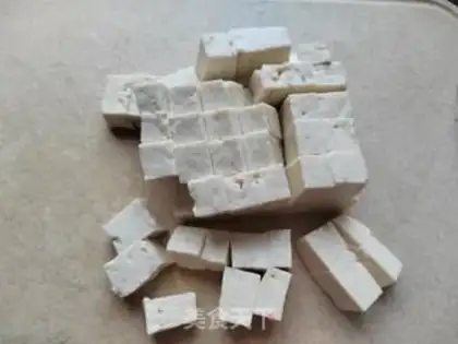 Make Autumn tofu step 1
