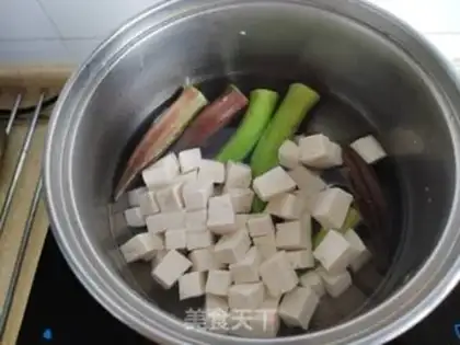Make Autumn tofu step 2