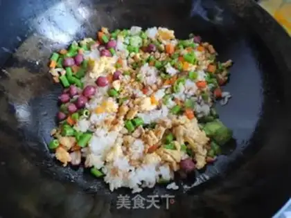 Make Chicken with fried rice step 7