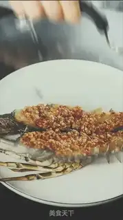 Make Garlic pepper sauce steamed lobster step 6