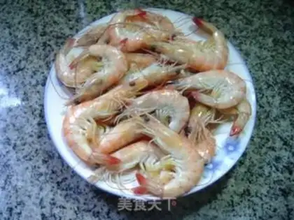 Make Shrimp, yellow-fried fans step 5