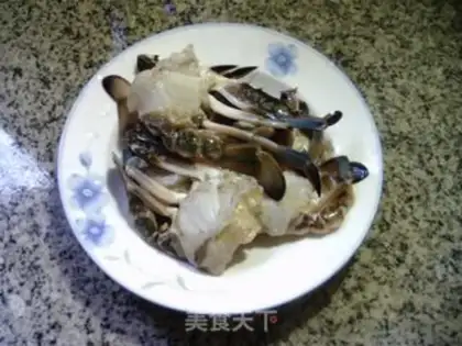 Make Crab-cream fan step 1
